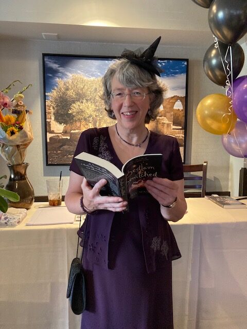 Author reading Bedlam Bewitched at Book Launch Event - image for Book Launch post