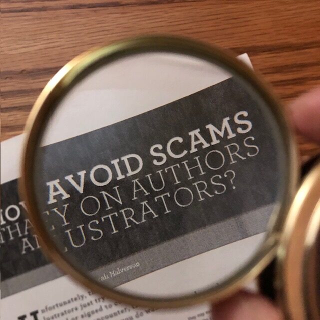 Image of a magnifying glass for post on an editor scam